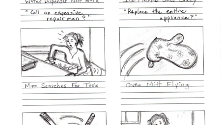 Storyboard of tv commercial page 2