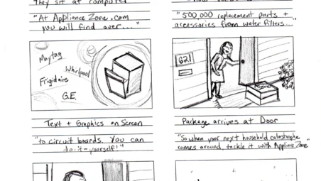 Storyboard of tv commercial page 3