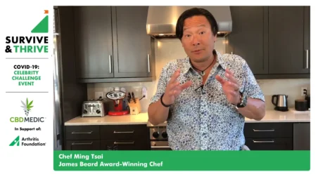 Chef Ming Tsai present to the online audience