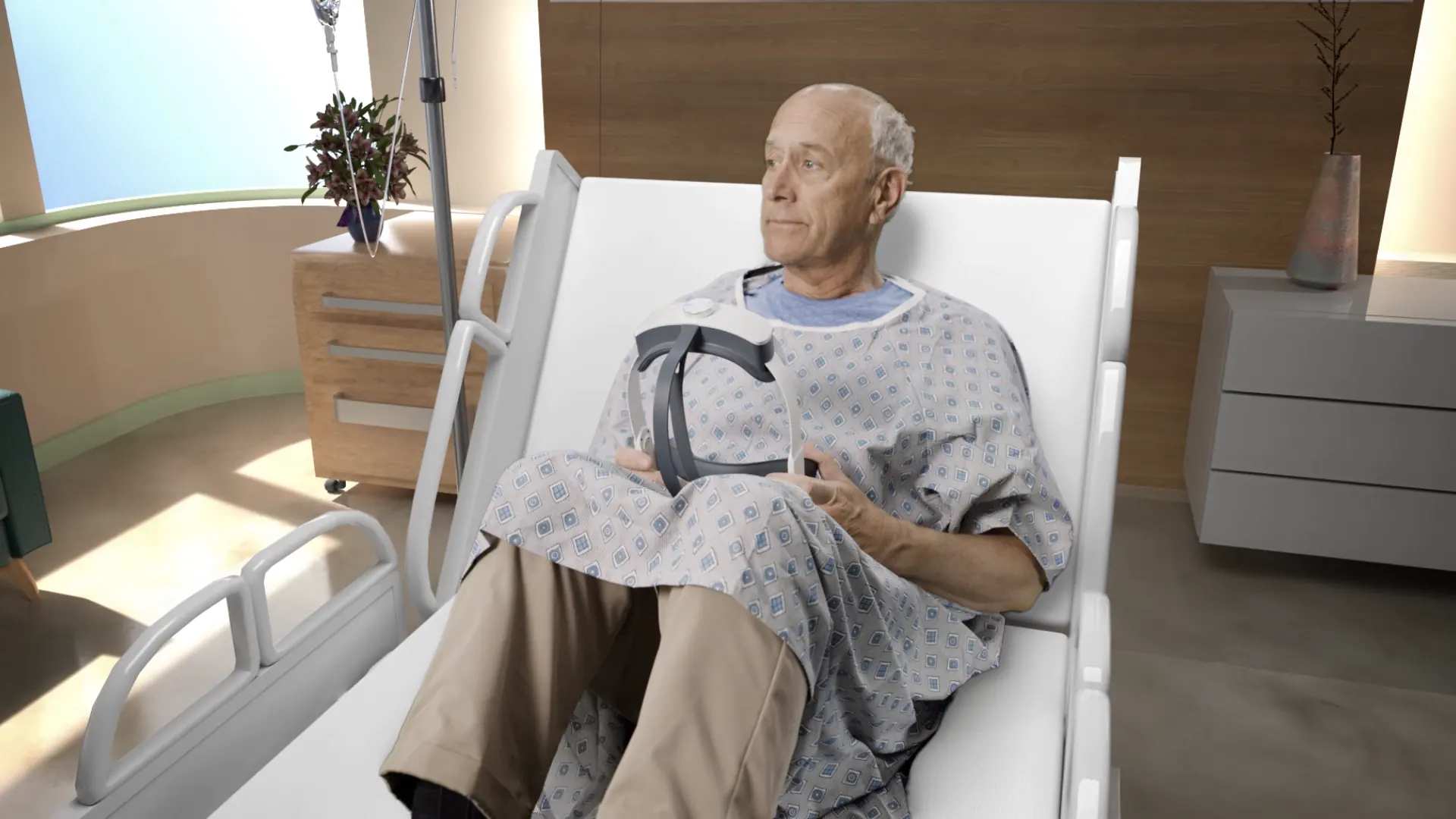 Biotech and healthcare video production shoot for Rocket VR Health digital therapeutics in a hospital setting